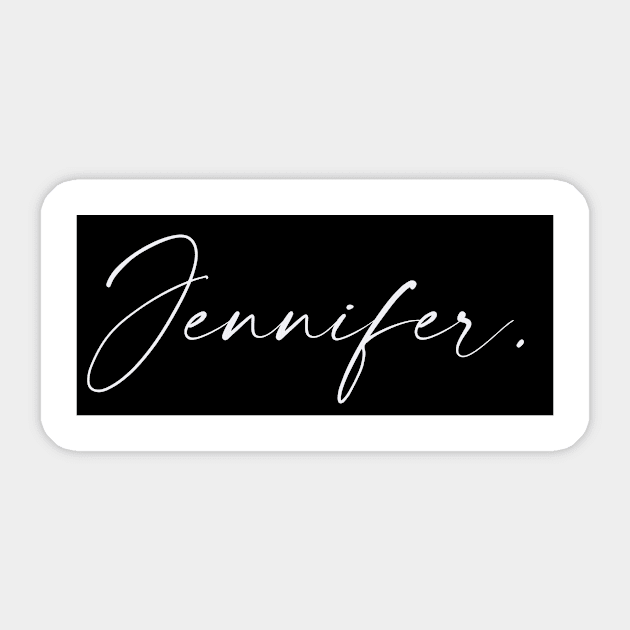 Jennifer Name, Jennifer Birthday Sticker by flowertafy